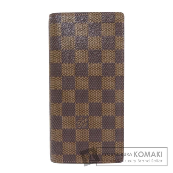 Louis Vuitton Long Brown Portefeuille Wallet Damier Ebene Brazza - Picture 2 of 9